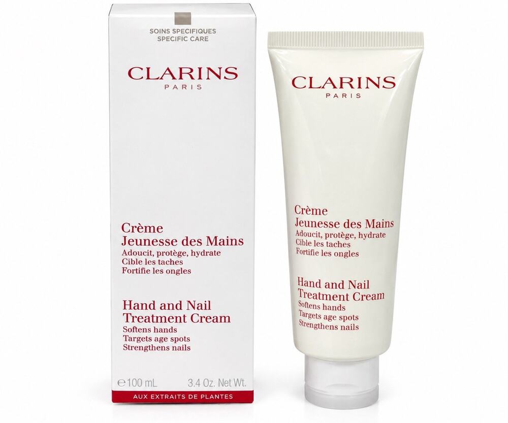 Clarins Hand & Nail Treatment Cream 3.4 oz 100mL NEW IN BOX Sealed Tube